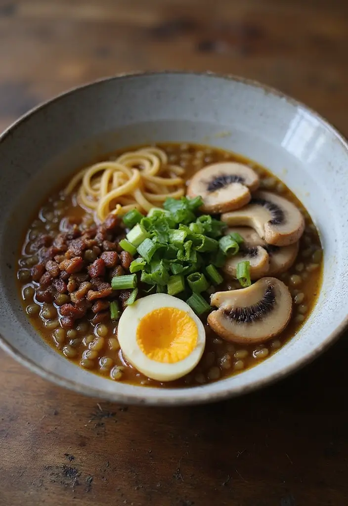 25 Brown Rice Ramen Noodle Recipes for a Healthier Bowl 76 25 Brown Rice Ramen Noodle Recipes for a Healthier Bowl - 18. Lentil and Mushroom Ramen