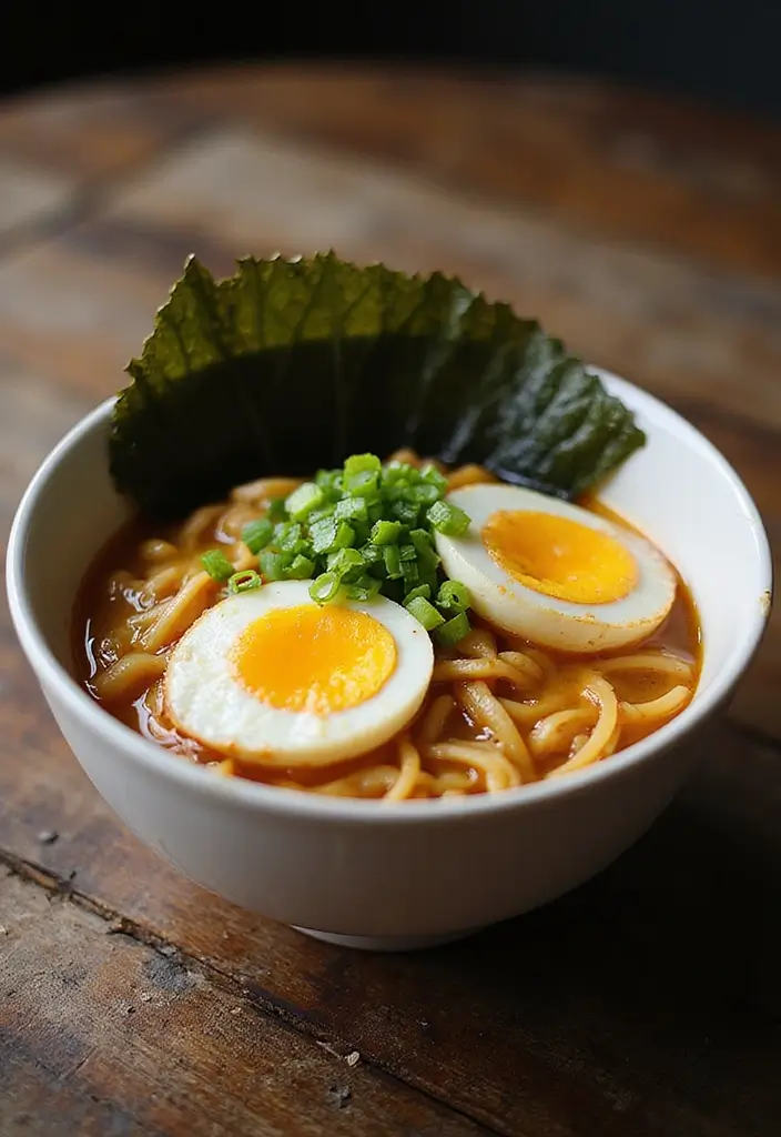 25 Brown Rice Ramen Noodle Recipes for a Healthier Bowl 79 25 Brown Rice Ramen Noodle Recipes for a Healthier Bowl - 19. Egg Drop Ramen