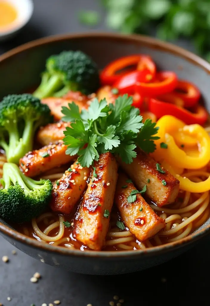 25 Brown Rice Ramen Noodle Recipes for a Healthier Bowl 18 25 Brown Rice Ramen Noodle Recipes for a Healthier Bowl - 4. Teriyaki Chicken Ramen Bowl