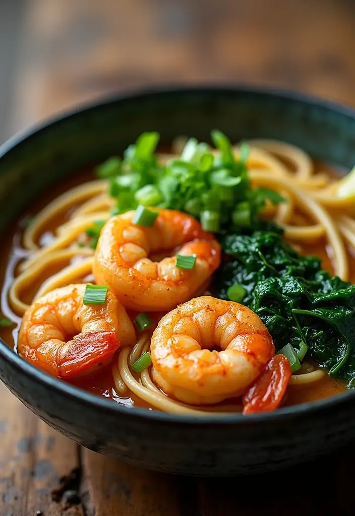 25 Brown Rice Ramen Noodle Recipes for a Healthier Bowl 25 25 Brown Rice Ramen Noodle Recipes for a Healthier Bowl - 5. Garlic Butter Shrimp Ramen