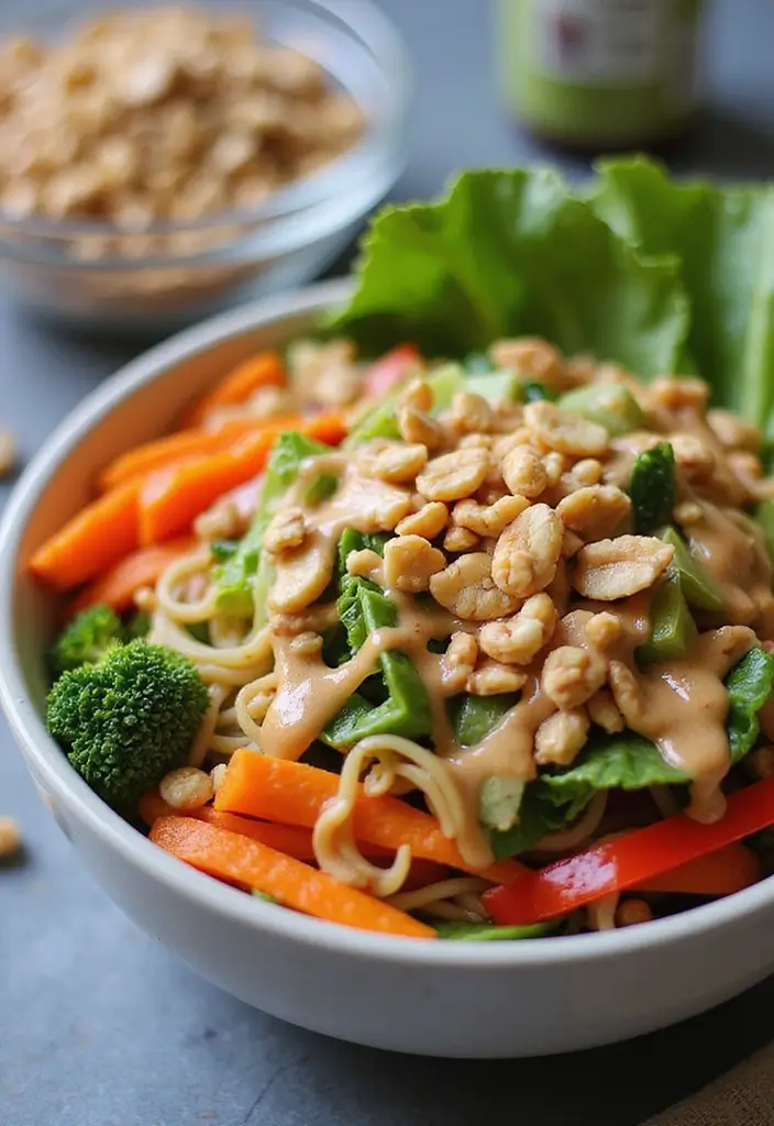 25 Brown Rice Ramen Noodle Recipes for a Healthier Bowl 32 25 Brown Rice Ramen Noodle Recipes for a Healthier Bowl - 6. Thai Peanut Ramen Salad