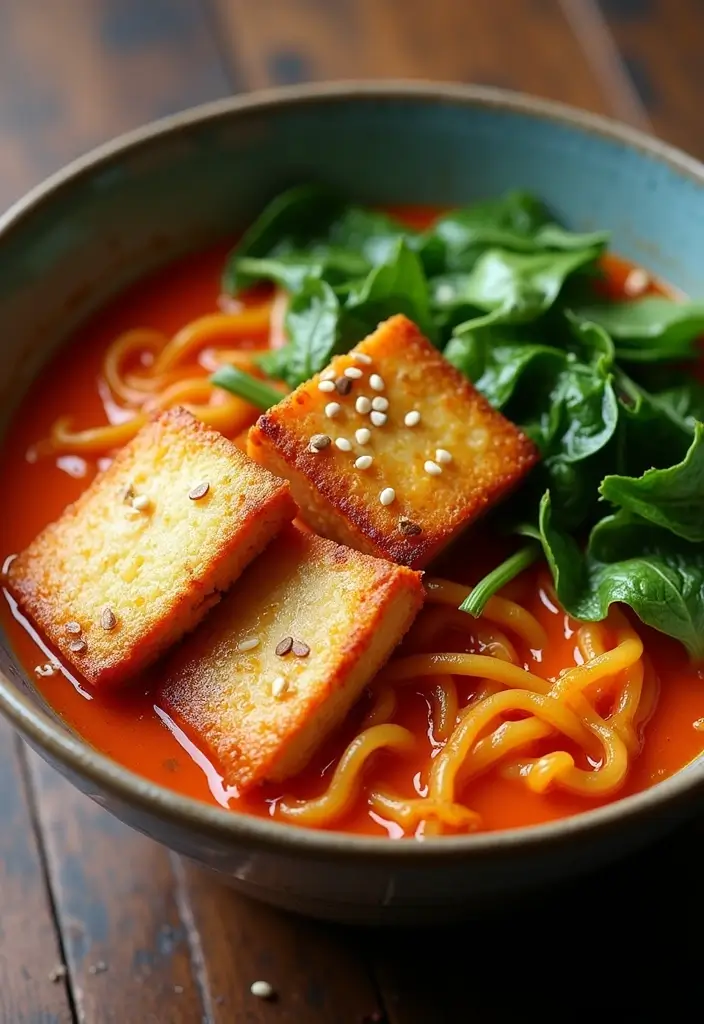 25 Brown Rice Ramen Noodle Recipes for a Healthier Bowl 42 25 Brown Rice Ramen Noodle Recipes for a Healthier Bowl - 8. Kimchi Ramen with Tofu