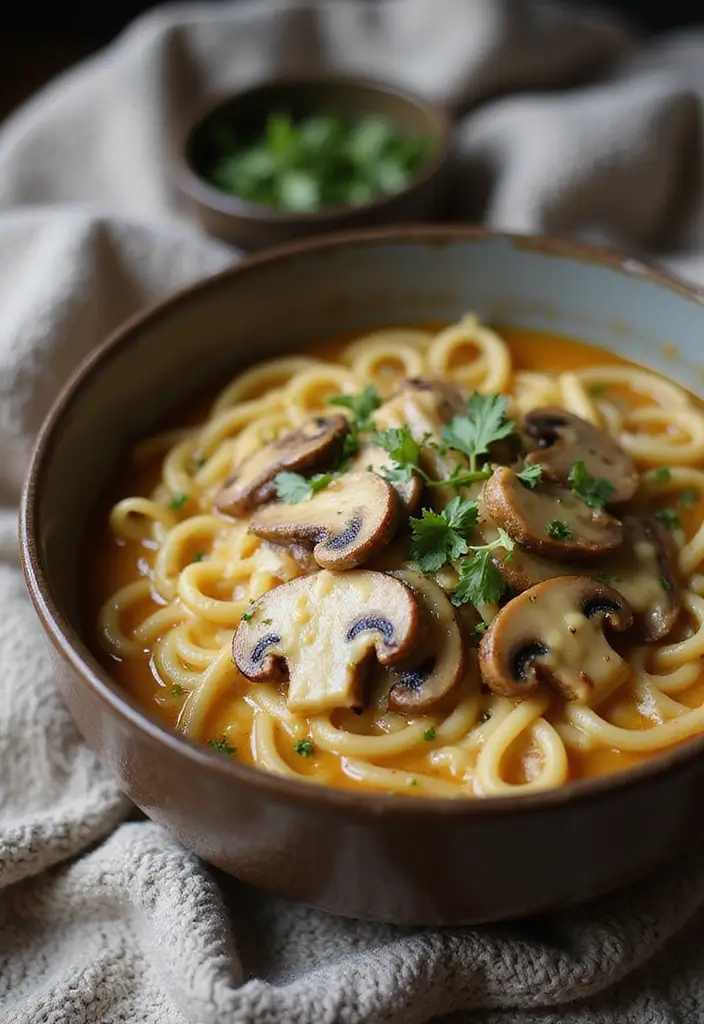 25 Cheesy Ramen Recipes You Didn’t Know You Needed 51 25 Cheesy Ramen Recipes You Didn’t Know You Needed - 11. Cheesy Mushroom Ramen
