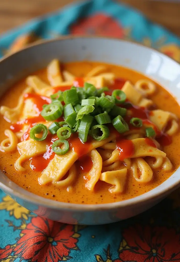 25 Cheesy Ramen Recipes You Didn’t Know You Needed 8 25 Cheesy Ramen Recipes You Didn’t Know You Needed - 2. Spicy Cheddar Ramen