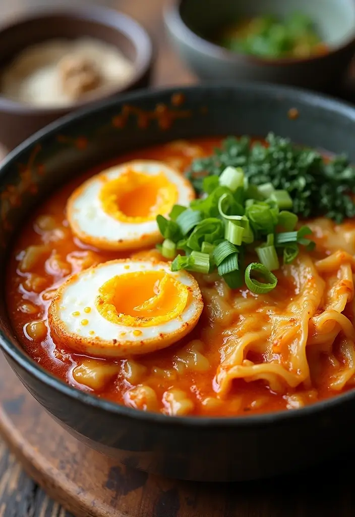 25 Cheesy Ramen Recipes You Didn’t Know You Needed 20 25 Cheesy Ramen Recipes You Didn’t Know You Needed - 4. Cheesy Kimchi Ramen