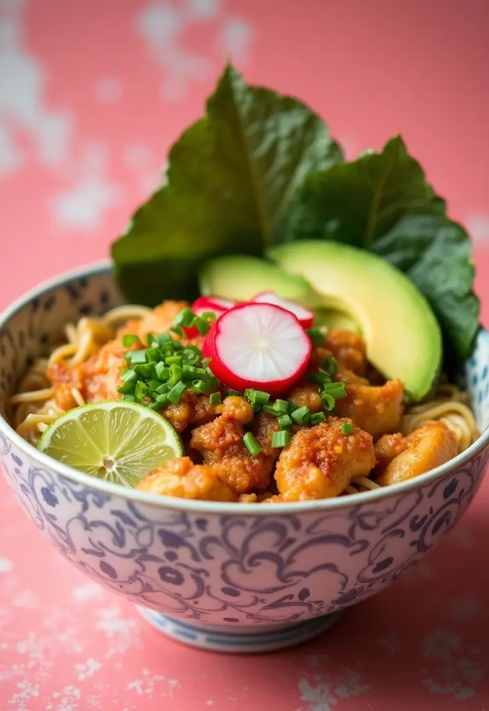 25 Chicken Ramen Recipes with Boiled Egg Perfection - 18. Avocado Chicken Ramen