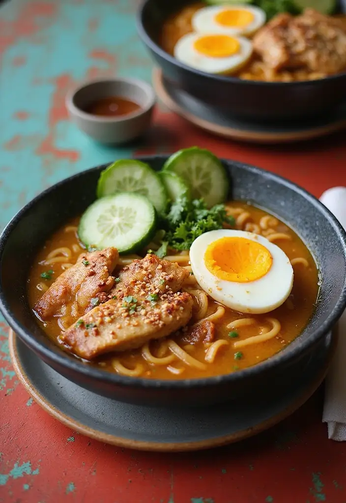 25 Chicken Ramen Recipes with Boiled Egg Perfection - 21. Sesame Chicken Ramen