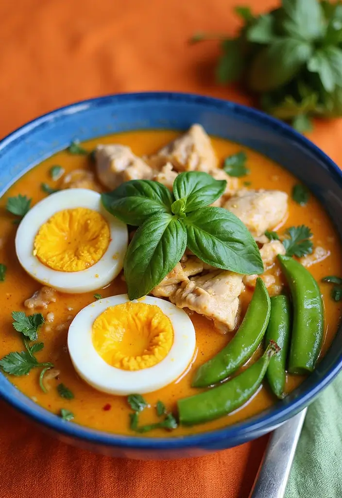 25 Chicken Ramen Recipes with Boiled Egg Perfection - 4. Coconut Curry Chicken Ramen