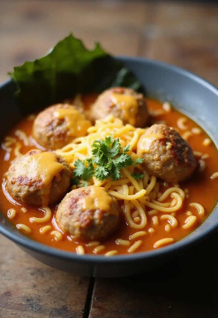 25+ Costco Ramen Noodle Recipes Busy People Swear By - 13. Ramen and Meatballs