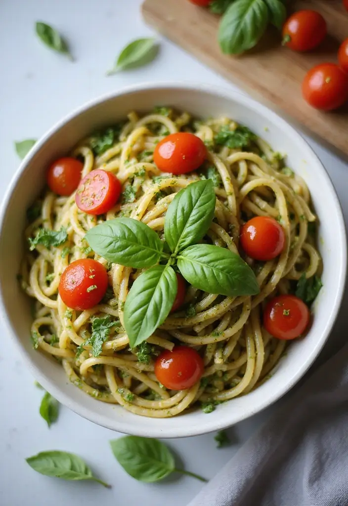 25+ Costco Ramen Noodle Recipes Busy People Swear By - 16. Ramen Pesto Pasta