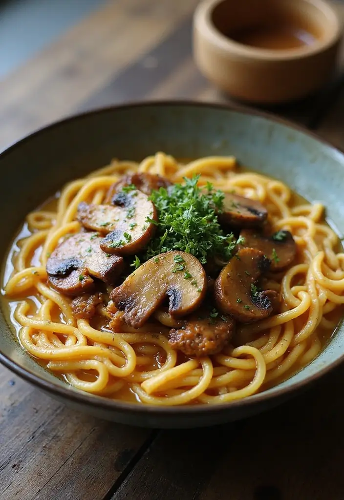 25+ Fancy Top Ramen Recipes That Feel Gourmet 134 25+ Fancy Top Ramen Recipes That Feel Gourmet - 24. Caramelized Onion & Mushroom Ramen