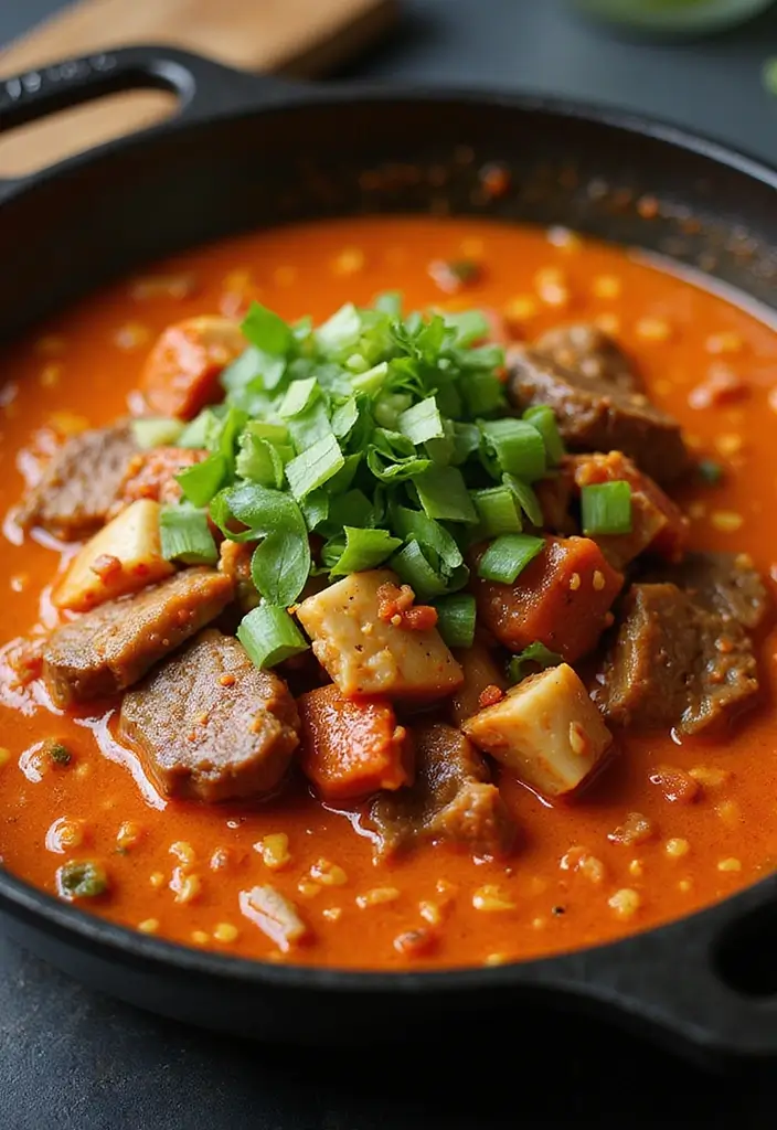 25 Ground Beef Ramen Skillet Recipes from 12 Tomatoes 6 25 Ground Beef Ramen Skillet Recipes from 12 Tomatoes - 2. Spicy Kimchi Beef Ramen