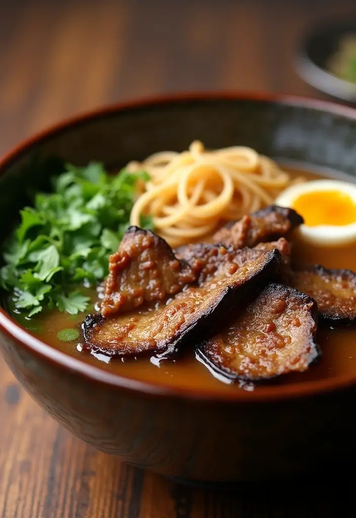 25 Ground Beef Ramen Skillet Recipes from 12 Tomatoes 137 25 Ground Beef Ramen Skillet Recipes from 12 Tomatoes - 25. Beef Ramen with Eggplant