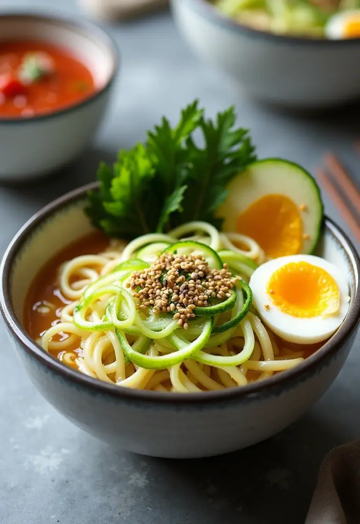 25+ Healthy Ramen Noodle Recipes for Easy Work Lunches 60 25+ Healthy Ramen Noodle Recipes for Easy Work Lunches - 12. Zucchini Noodle Ramen Bowls