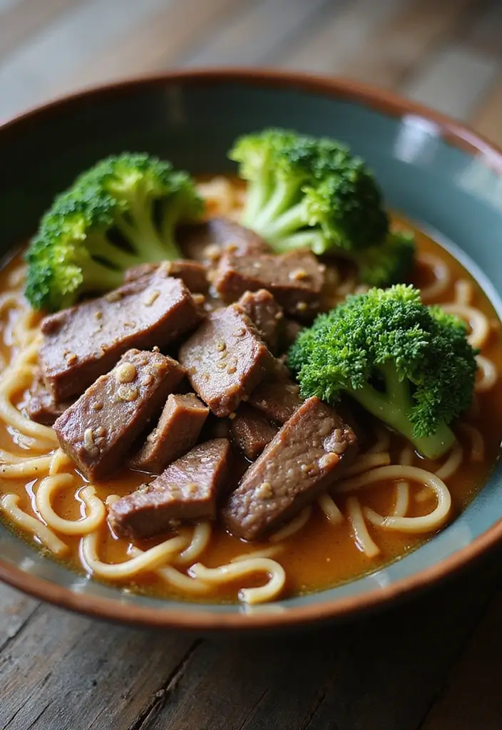 25+ Healthy Ramen Noodle Recipes for Easy Work Lunches 67 25+ Healthy Ramen Noodle Recipes for Easy Work Lunches - 13. Beef and Broccoli Ramen