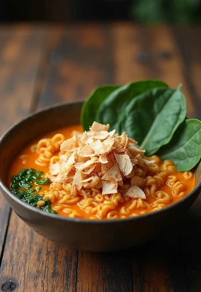 25+ Healthy Ramen Noodle Recipes for Easy Work Lunches 94 25+ Healthy Ramen Noodle Recipes for Easy Work Lunches - 18. Curry Ramen with Spinach