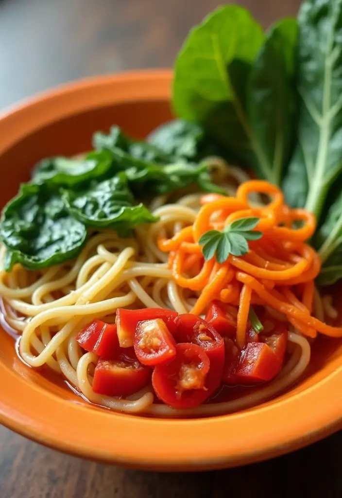 25+ Healthy Ramen Noodle Recipes for Easy Work Lunches 8 25+ Healthy Ramen Noodle Recipes for Easy Work Lunches - 2. Veggie-Packed Ramen Bowl