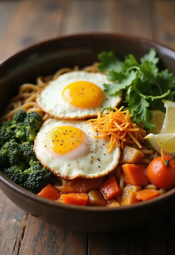 25+ Healthy Ramen Noodle Recipes for Easy Work Lunches 120 25+ Healthy Ramen Noodle Recipes for Easy Work Lunches - 22. Baked Egg and Veggie Ramen