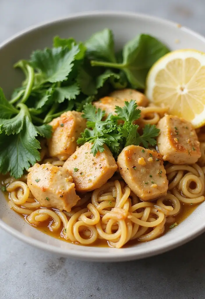 25+ Healthy Ramen Noodle Recipes for Easy Work Lunches 28 25+ Healthy Ramen Noodle Recipes for Easy Work Lunches - 6. Lemon Garlic Chicken Ramen