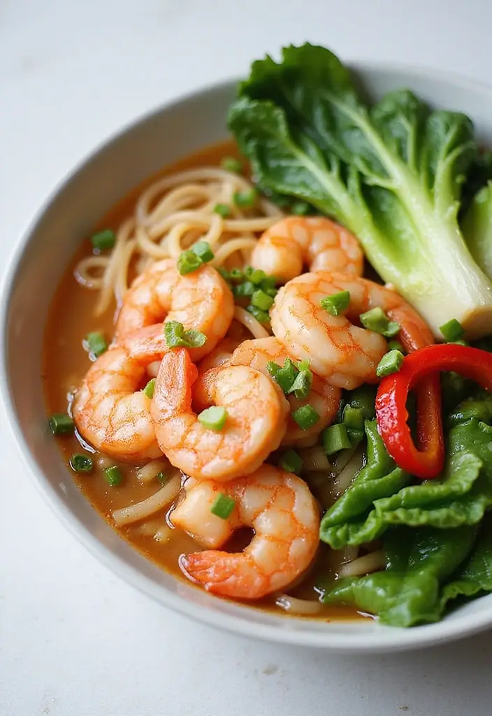 25 Pescatarian Ramen Recipes Full of Fresh Seafood Flavor 8 25 Pescatarian Ramen Recipes Full of Fresh Seafood Flavor - 2. Shrimp and Veggie Ramen