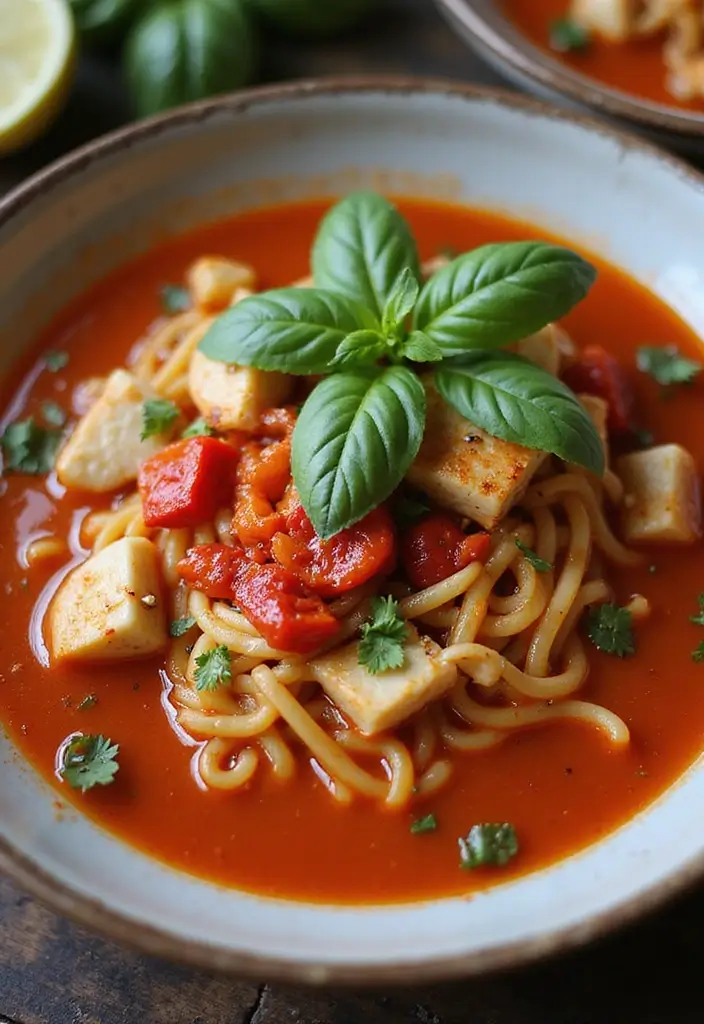 25 Pescatarian Ramen Recipes Full of Fresh Seafood Flavor 127 25 Pescatarian Ramen Recipes Full of Fresh Seafood Flavor - 23. Roasted Red Pepper and Crab Ramen