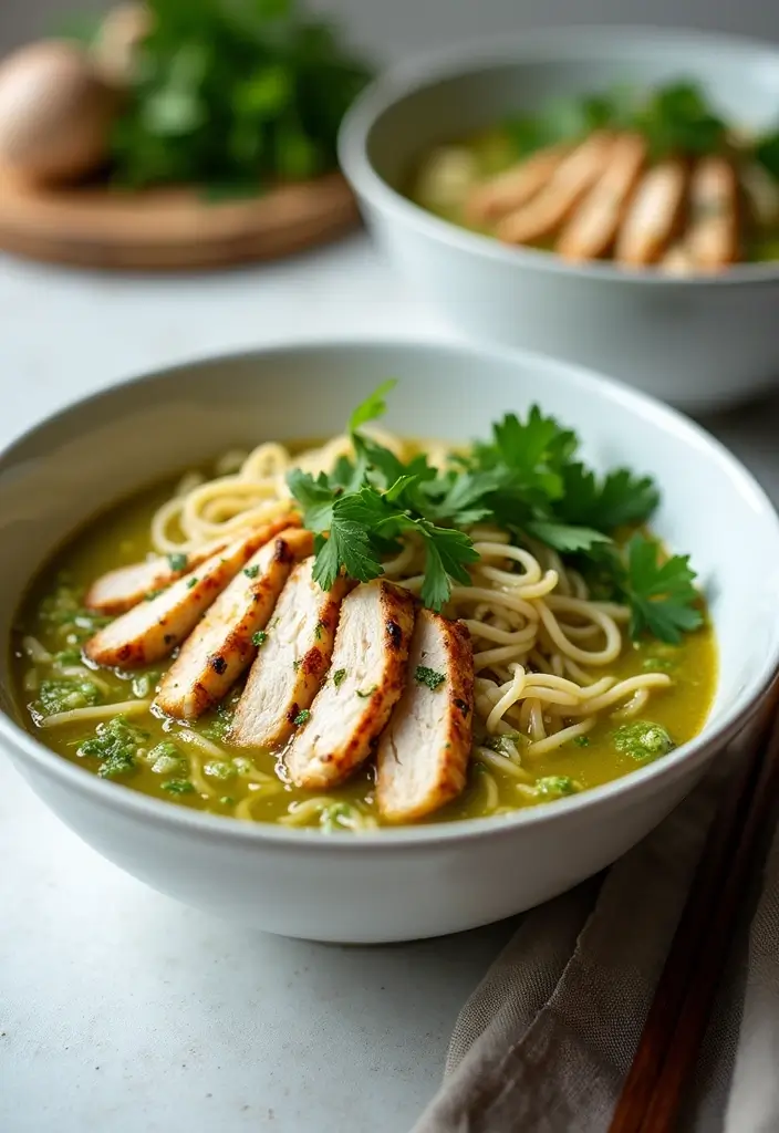 25 Ramen Noodle Recipes Inspired by Half Baked Harvest 99 25 Ramen Noodle Recipes Inspired by Half Baked Harvest - 21. Pesto Ramen with Grilled Chicken