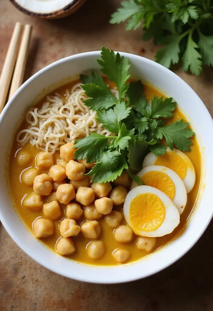 25 Ramen Noodle Recipes Inspired by Half Baked Harvest 18 25 Ramen Noodle Recipes Inspired by Half Baked Harvest - 4. Coconut Curry Ramen with Chickpeas