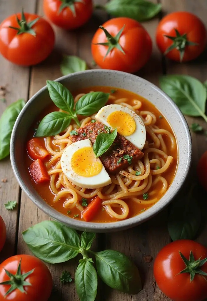 25 Ramen Noodle Recipes Inspired by Half Baked Harvest 30 25 Ramen Noodle Recipes Inspired by Half Baked Harvest - 6. Tomato Basil Ramen