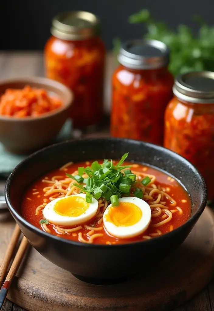25 Ramen Noodle Recipes Inspired by Half Baked Harvest 40 25 Ramen Noodle Recipes Inspired by Half Baked Harvest - 8. Kimchi Ramen with Soft-Boiled Egg
