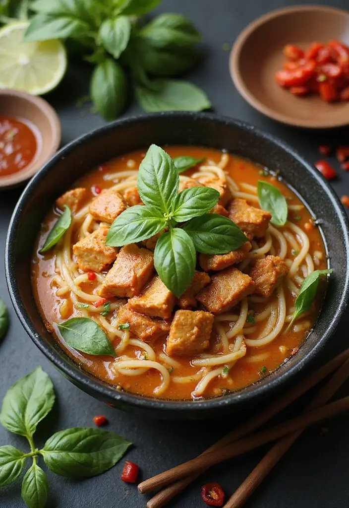 25 Ramen Noodle Recipes Inspired by Half Baked Harvest 43 25 Ramen Noodle Recipes Inspired by Half Baked Harvest - 9. Thai Basil Ramen with Chicken