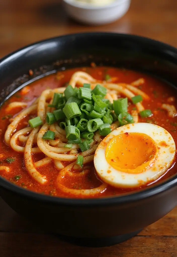 25 Ramen Noodle Recipes with Egg for Extra Protein and Creaminess 65 25 Ramen Noodle Recipes with Egg for Extra Protein and Creaminess - 11. Chili Garlic Ramen with Egg