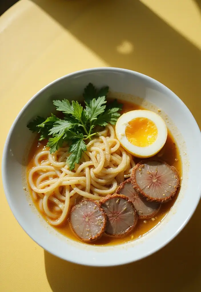 25 Ramen Noodle Recipes with Egg for Extra Protein and Creaminess 77 25 Ramen Noodle Recipes with Egg for Extra Protein and Creaminess - 13. Lemon Herb Ramen with Egg