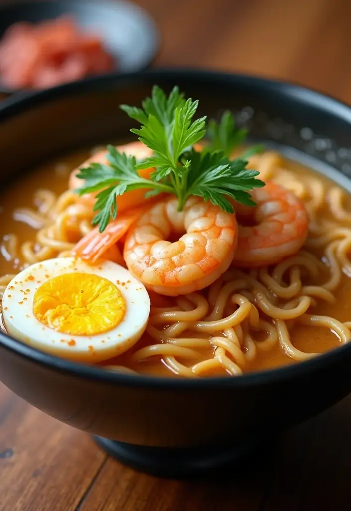 25 Ramen Noodle Recipes with Egg for Extra Protein and Creaminess 105 25 Ramen Noodle Recipes with Egg for Extra Protein and Creaminess - 19. Shrimp Ramen with Egg