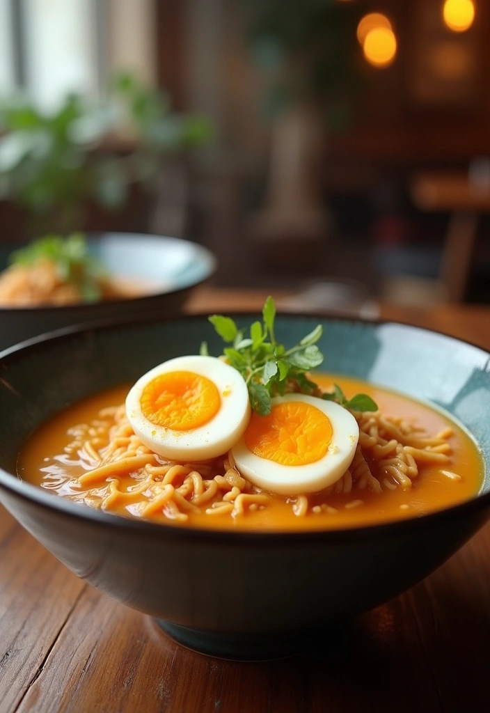 25 Ramen Noodle Recipes with Egg for Extra Protein and Creaminess 46 25 Ramen Noodle Recipes with Egg for Extra Protein and Creaminess - 8. Cheesy Ramen with Egg