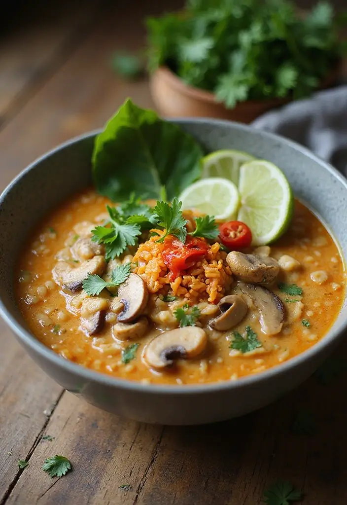 25 Ramen Recipes with Cream of Mushroom Comfort 61 25 Ramen Recipes with Cream of Mushroom Comfort - 11. Thai-Inspired Cream of Mushroom Ramen