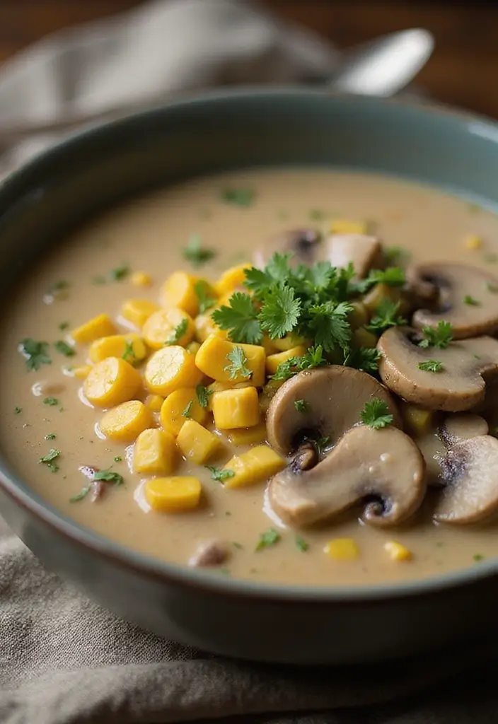 25 Ramen Recipes with Cream of Mushroom Comfort 66 25 Ramen Recipes with Cream of Mushroom Comfort - 12. Cream of Mushroom Ramen with Corn