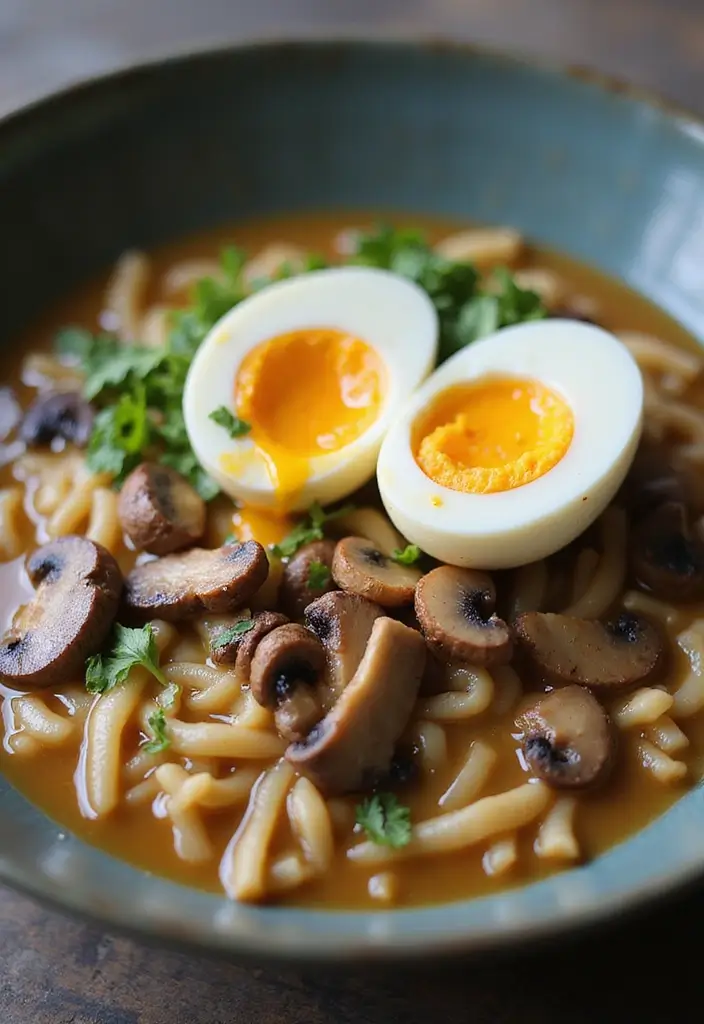 25 Ramen Recipes with Cream of Mushroom Comfort 78 25 Ramen Recipes with Cream of Mushroom Comfort - 14. Cream of Mushroom and Egg Ramen