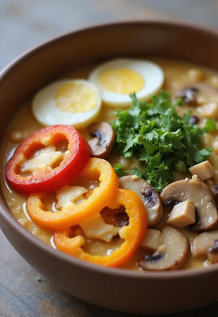 25 Ramen Recipes with Cream of Mushroom Comfort 97 25 Ramen Recipes with Cream of Mushroom Comfort - 17. Creamy Mushroom and Bell Pepper Ramen