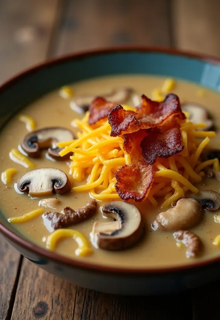25 Ramen Recipes with Cream of Mushroom Comfort 22 25 Ramen Recipes with Cream of Mushroom Comfort - 4. Cream of Mushroom Ramen with Bacon