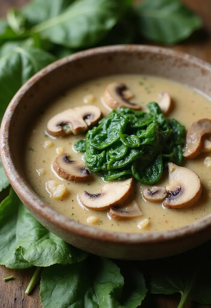 25 Ramen Recipes with Cream of Mushroom Comfort 41 25 Ramen Recipes with Cream of Mushroom Comfort - 7. Creamy Mushroom and Spinach Ramen