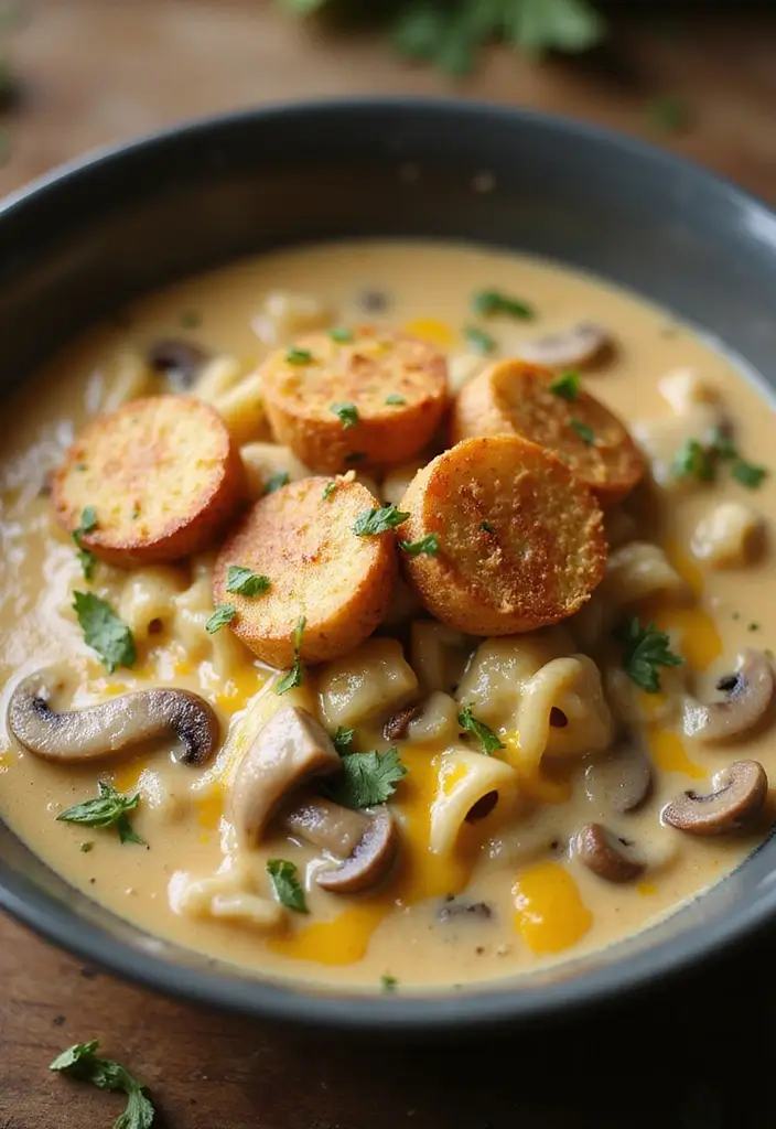 25 Ramen Recipes with Cream of Mushroom Comfort 55 25 Ramen Recipes with Cream of Mushroom Comfort - 9. Cheesy Cream of Mushroom Ramen