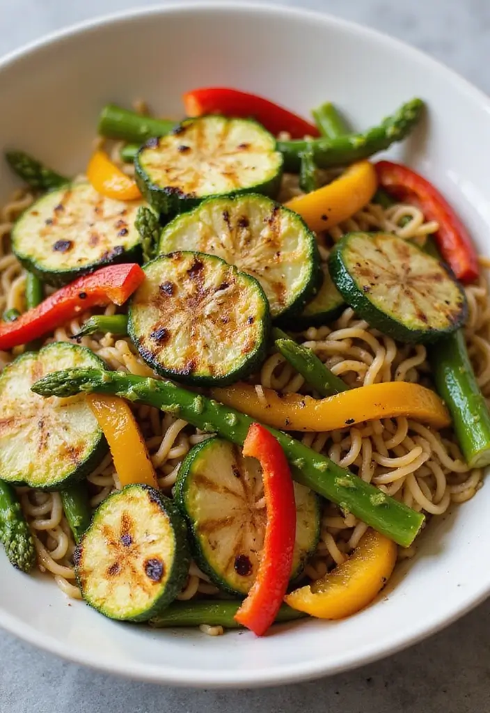25 Ramen Salad Recipes That Are Light and Flavorful 102 25 Ramen Salad Recipes That Are Light and Flavorful - 20. Grilled Veggie Ramen Salad