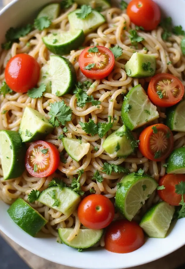 25 Ramen Salad Recipes That Are Light and Flavorful 126 25 Ramen Salad Recipes That Are Light and Flavorful - 24. Cilantro Lime Ramen Salad
