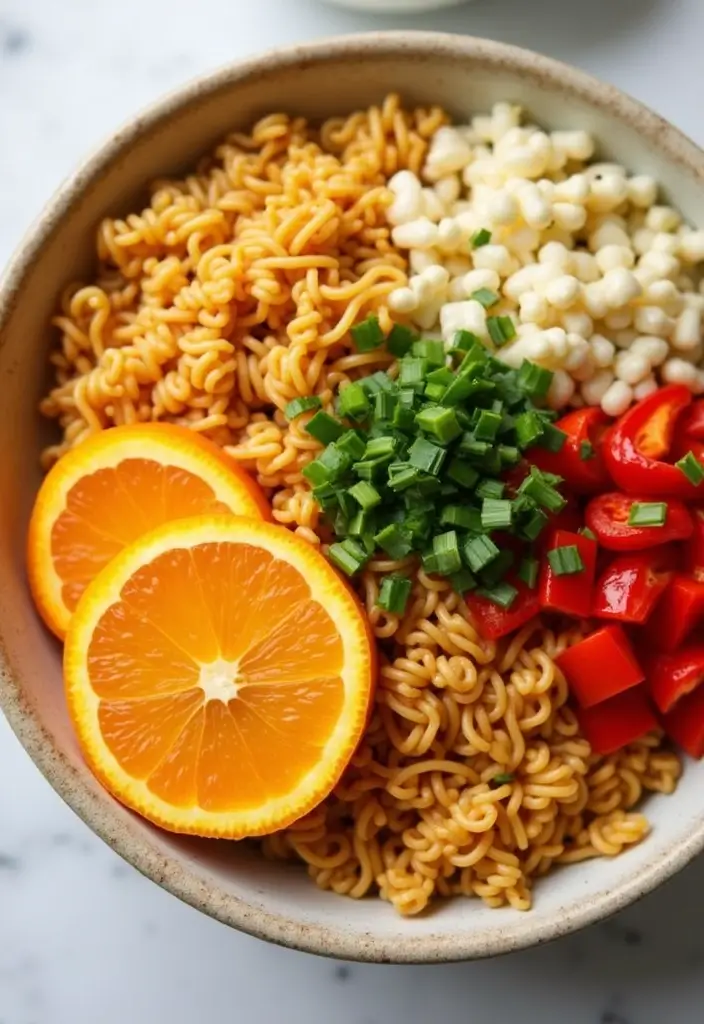 25 Ramen Salad Recipes That Are Light and Flavorful 133 25 Ramen Salad Recipes That Are Light and Flavorful - 25. Orange Sesame Ramen Salad