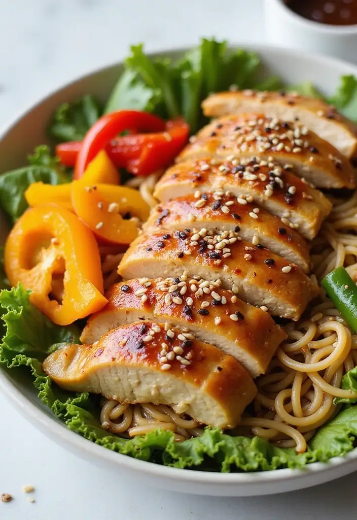 25 Ramen Salad Recipes That Are Light and Flavorful 44 25 Ramen Salad Recipes That Are Light and Flavorful - 8. Teriyaki Chicken Ramen Salad