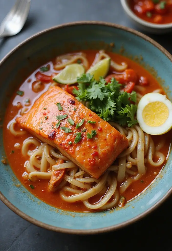 25 Salmon Ramen Recipes That Taste Restaurant-Worthy 50 25 Salmon Ramen Recipes That Taste Restaurant-Worthy - 10. Sweet Chili Salmon Ramen