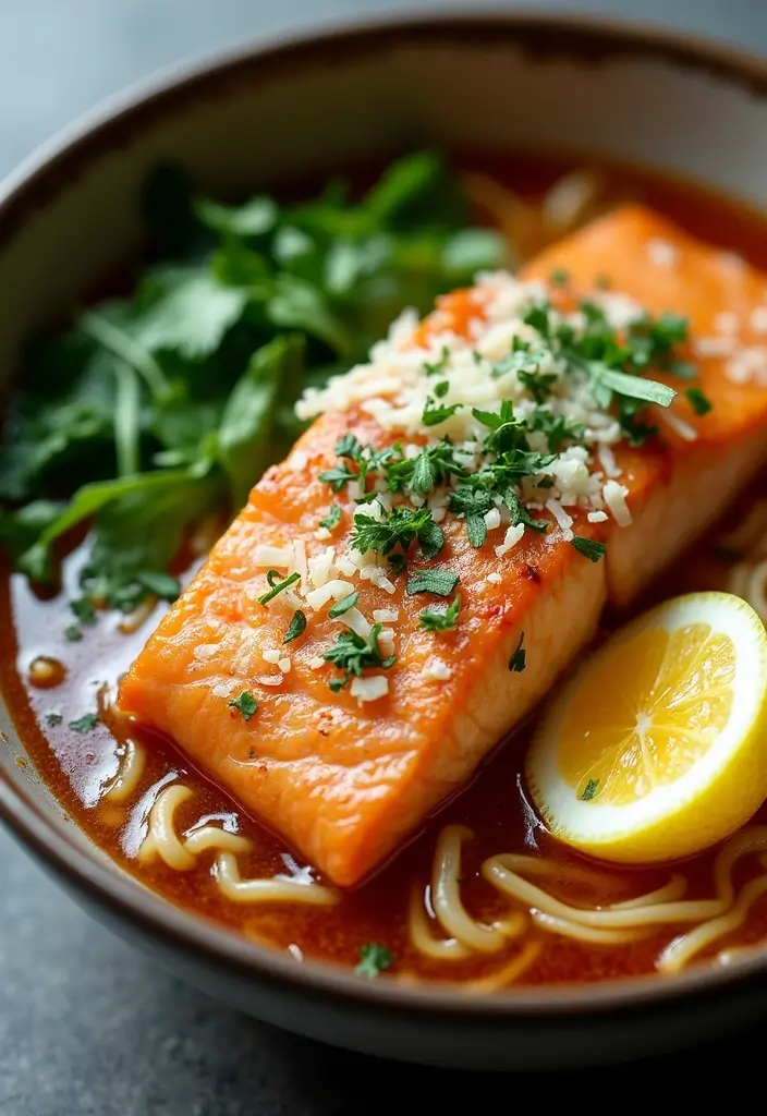 25 Salmon Ramen Recipes That Taste Restaurant-Worthy 57 25 Salmon Ramen Recipes That Taste Restaurant-Worthy - 11. Garlic Butter Salmon Ramen