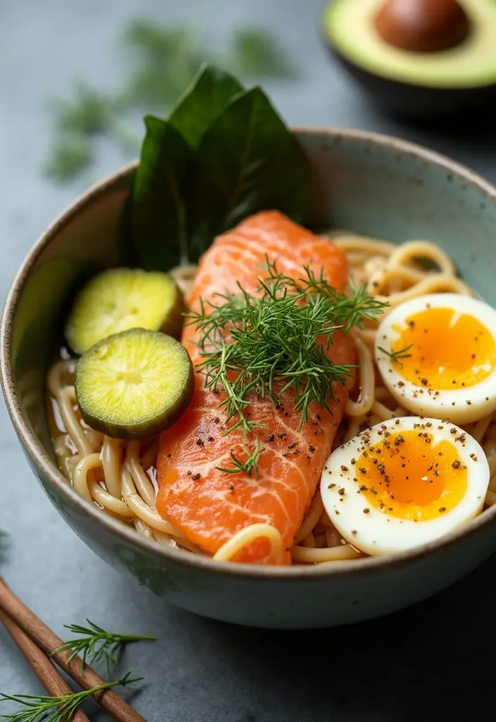25 Salmon Ramen Recipes That Taste Restaurant-Worthy 60 25 Salmon Ramen Recipes That Taste Restaurant-Worthy - 12. Dill Pickle Salmon Ramen