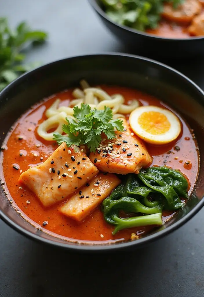 25 Salmon Ramen Recipes That Taste Restaurant-Worthy 8 25 Salmon Ramen Recipes That Taste Restaurant-Worthy - 2. Spicy Salmon Ramen