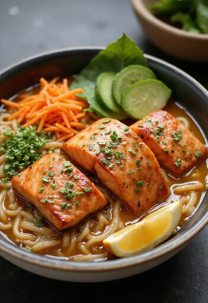 25 Salmon Ramen Recipes That Taste Restaurant-Worthy 123 25 Salmon Ramen Recipes That Taste Restaurant-Worthy - 23. Honey Garlic Salmon Ramen